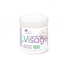 НОВЫЕ ГОРИЗОНТЫ Ватные палочки for VISAGE 100 шт. круг.уп.